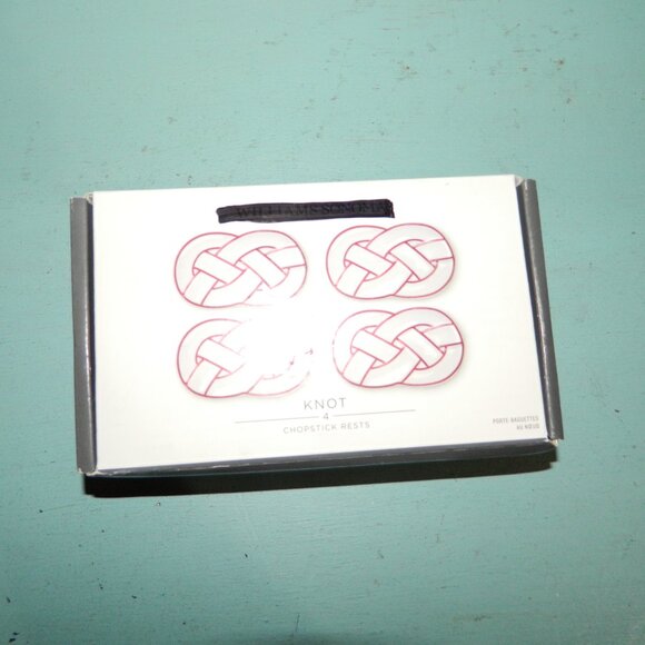 Williams Sonoma Knot Chopstick Rest Set of 4 - Picture 2 of 4